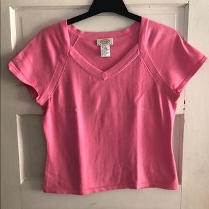 Talbots Petites Pink Top Size L